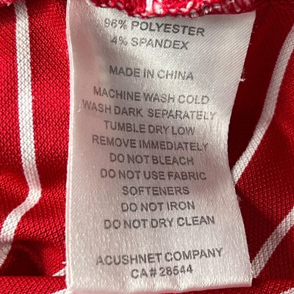 Foot Joy Golf Polo Mens XL Red Striped Short Sleeve Pullover - Picture 5 of 7